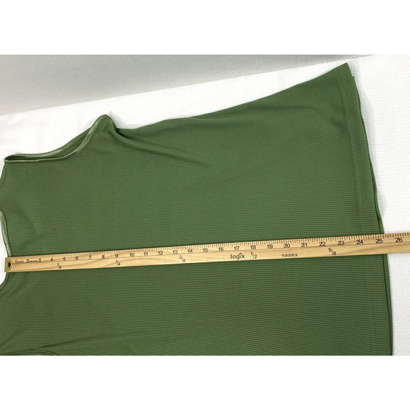 Bon Worth Tank Top Womens Medium Green Sleeveless Ribbed Blouse - Picture 6 of 7